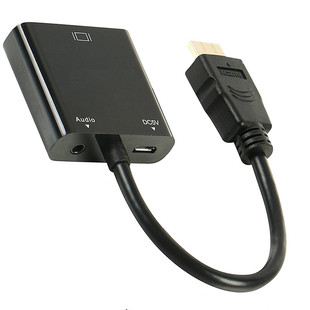 تبدیل HDMI به VGA باسیم 20cm با فیش برق 5vDC و خروجی صدا