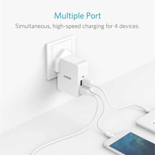 Wall Charger Anker A2042 4 Port USB
