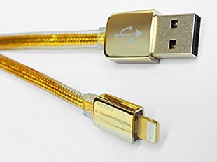 کابل لایتنینگ آیفون ریمکس مدل GOLD