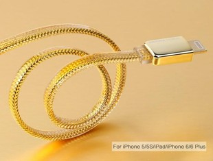 کابل لایتنینگ آیفون ریمکس مدل GOLD