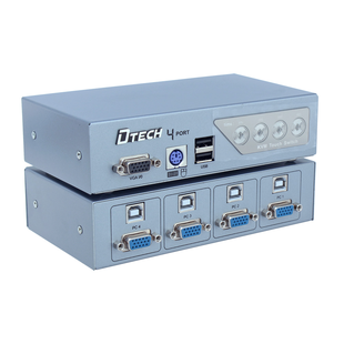 سوئیچ KVM چهار پورت PS2 و USB دی تک مدل DT-8041