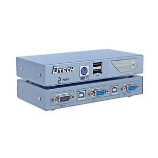 سوئیچ KVM دو پورت PS2 و USB دیتک مدل DT-8021