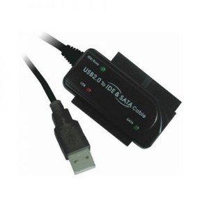 آداپتور مبدل USB2.0 به IDE و SATA چراغ دار همراه پاور فرانت