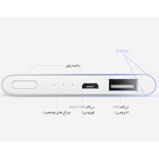 پاور بانک شیائومی مدل Mi ظرفیت 5000 میلی آمپر