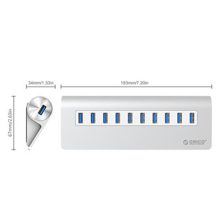 هاب USB 3.0 ده پورت اوریکو مدل M3H10-V1