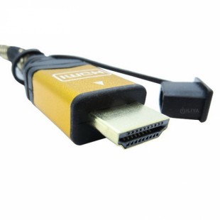 کابل HDMI فرانت 3D سرپوش طلایی 3 متری