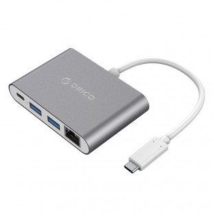 مبدل USB-C به USB/RJ45/USB-C اوریکو مدل RCR2A