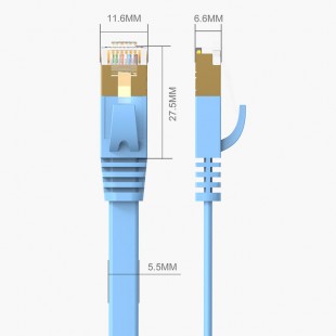کابل شبکه Cat7 تخت اوریکو مدل PUG-C7B طول 20 متر