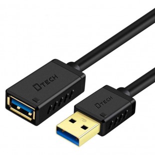 کابل افزایش طول USB3.0 دیتک مدل DT-CU0302 طول 2 متر
