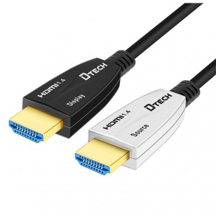 کابل لینک HDMI روی فیبر دیتک مدل DT-HF556 طول 20 متر