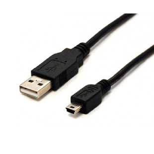 کابل مبدل USB2.0 به Mini سوکت طلایی بافو 5 متر