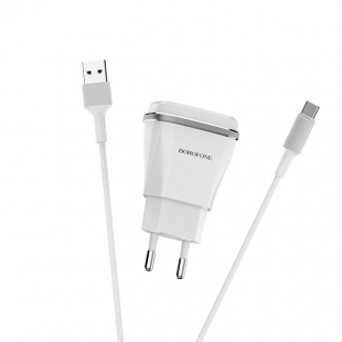 شارژر دیواری بروفون مدل BA1A با کابل Type-C