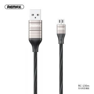 کابل شارژ اندروید چراغ دار ریمکس مدل REMAX RC-130m