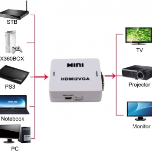 تبدیل  HDMI به VGA پاور دار