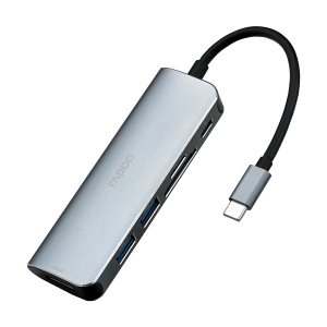 تبدیل چند کاره تایپ سی رپو مدل Rapoo XD120 USB Type-C Multi Adapter