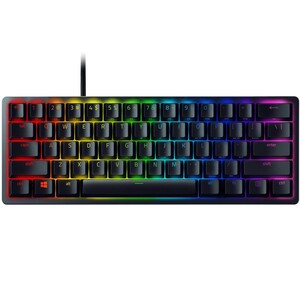 کیبورد بازی ریزر با سوئیچ بنفش مدل Razer Huntsman Mini