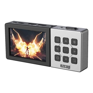 کارت کپچر ایزی کپ  EZCap Portable 1080P 60fps Standalone HDMI Video Capture with 3.5 inch Screen, Record Your HDMI Video to Micro SD Card Directly,  with Microphone Input and Inside ezcap273