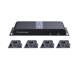 اسپلیتر اکستندر 1 به 4 HDMI لنکنگ مدل HDMI Extender Splitter over CAT6 with IR Up to 120M LKV314-HDbitT 1X4