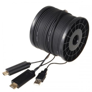 کابل HDMI بستر فيبر نوری با کيفيت 60@4K بطول 80 متر فرانت مدل FN-HFC800