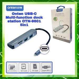 هاب TYPE-C اونتن مدل TYPE-C 3.1 to HDMI+2port card reader OTN-9601