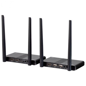 انتقال بی سیم USB و HDMI با مسافت 50 متر با ریموت کنترل فرانت مدل Faranet HDMI+USB over Wireless Extender 50m FN-V225