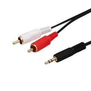 کابل 1 به 2 صدا 3متری Cable AUX 3.5mm to 2RCA hp