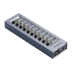 هاب 10 پورت USB3.0 اوریکو با کلید مدل ORICO 10 Port USB 3.0 Hub AT2U3-10AB