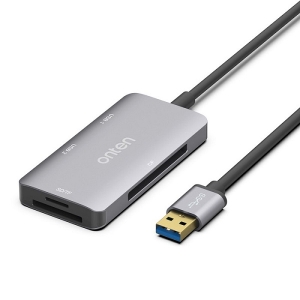 رم ریدر اونتن مدل USB3.0 CF/TF/SD card reader with 2port USB OTN-8107