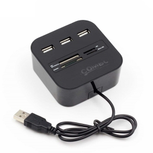 هاب 3 پورت USB و رم ریدر ایکس پی پروداکت مدل XP-HC836E