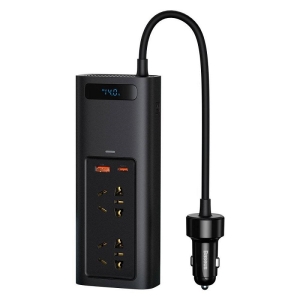 شارژر و مبدل برق خودرو باسئوس مدل Baseus In-car Inverter 150W CRNBQ-01