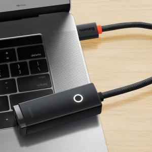تبدیل USB به LAN بیسوس (باسئوس) مدل BASEUS WKQX000101 (1000Mbps)