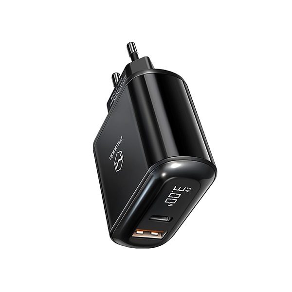 آداپتور دو پورت 20 وات همراه با کابل تایپ سی به لایتنینگ مک دودو Mcdodo Fast Charger Pro Kit LCH-7171