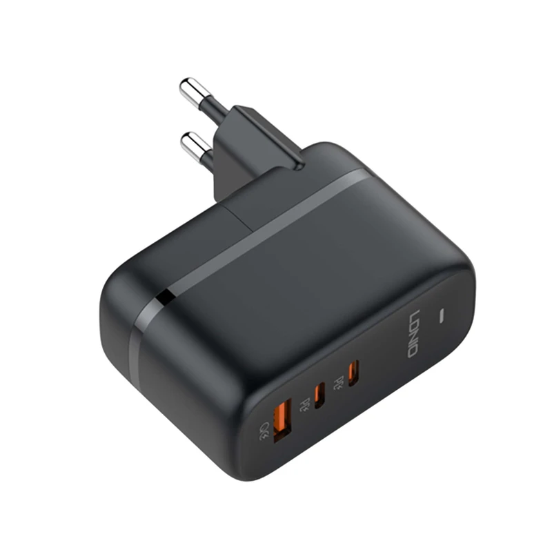 آداپتور 3 پورت 65 وات الدینیو Ldnio GaN Fast Charging Adapter Q366