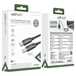 کابل تبدیل Type C اتصال همزمان هندزفری Type C و شارژر ACEFAST J14