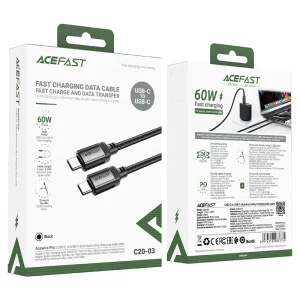 کابل Type-C به Type-C ایس فست ACEFAST C20-03 طول 1.2 متر توان 60 وات