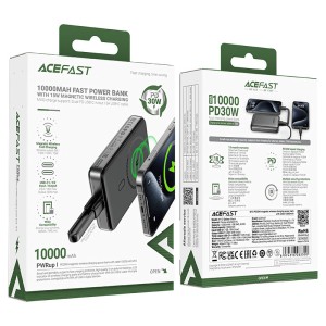 پاوربانک وایرلس 10000 مگ سیف ایس فست ACEFAST M10 توان 30 وات