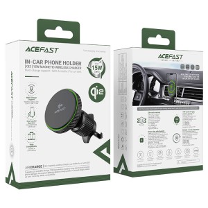 هولدر و شارژر وایرلس دریچه کولری مگ سیف ایس فست ACEFAST D33 Qi2 توان 15 وات