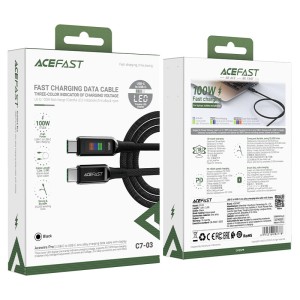 کابل Type-C به Type-C ایس فست ACEFAST C7-03 طول 1.2 متر توان 100 وات