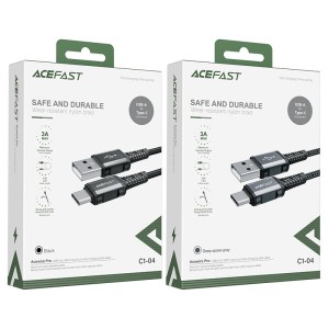 کابل Type-C ایس فست ACEFAST C1-04 طول 1.2 متر شدت جریان 3 آمپر