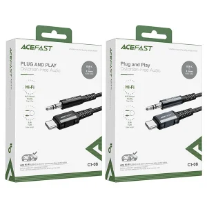 کابل AUX به Type C ایس فست ACEFAST C1-08 طول 1.2 متر