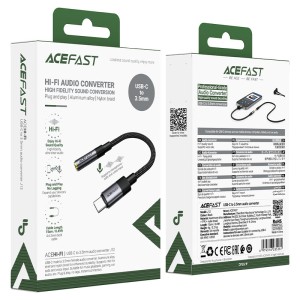 کابل تبدیل Type C به پورت AUX ایس فست ACEFAST J12 طول 15 سانتی متر