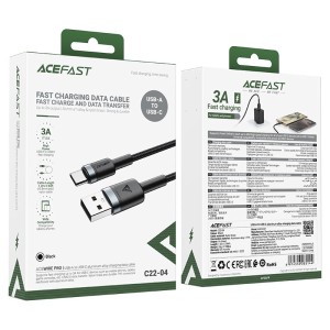 کابل Type-C ایس فست ACEFAST C22-04 طول 1.2 متر شدت جریان 3 آمپر