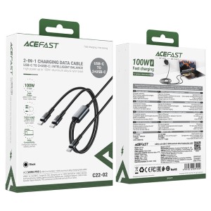 کابل دو سر Type-C ایس فست ACEFAST C22-02 طول 1.25 متر توان 100 وات