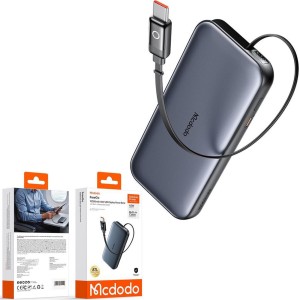 پاوربانک 45 وات 10000 با کابل تایپ سی جمع شونده مک دودو Mcdodo Power Bank MC-5920