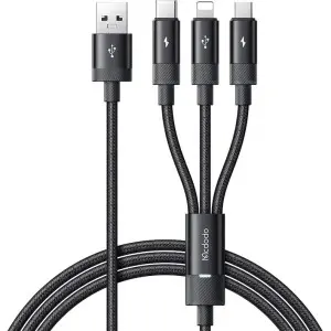 کابل تبدیل USB به MicoUSB/ USB-C / لایتنینگ مک دودو مدل CA-579 طول 1.2 متر