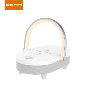 اسپیکر و شارژر بیسیم 4 در 1 RLS-L16 رسی (Recci RLS-L16 4-in-1 Speaker and Wireless Charger 15W)