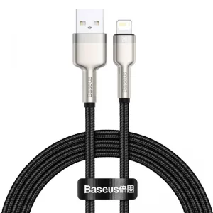 کابل تبدیل 0.25 متر USB به لایتنینگ بیسوس Cafule CALJK-01