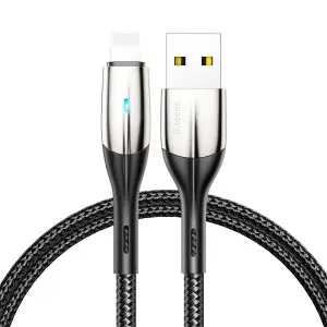 کابل شارژ و انتقال داده USB به لایتنینگ بیسوس مدل Baseus Horizontal CALSP-B01 طول يک متر