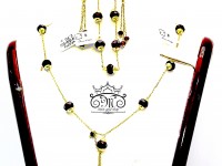 سرویس طلا با سنگ عقیق