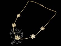 سینه ریز طلای مربع